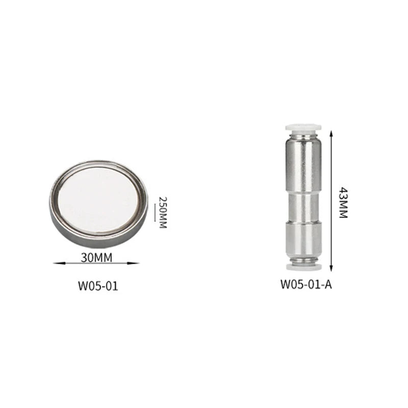 Diffuseur CO2 pour aquarium en acier inoxydable avec disque céramique
