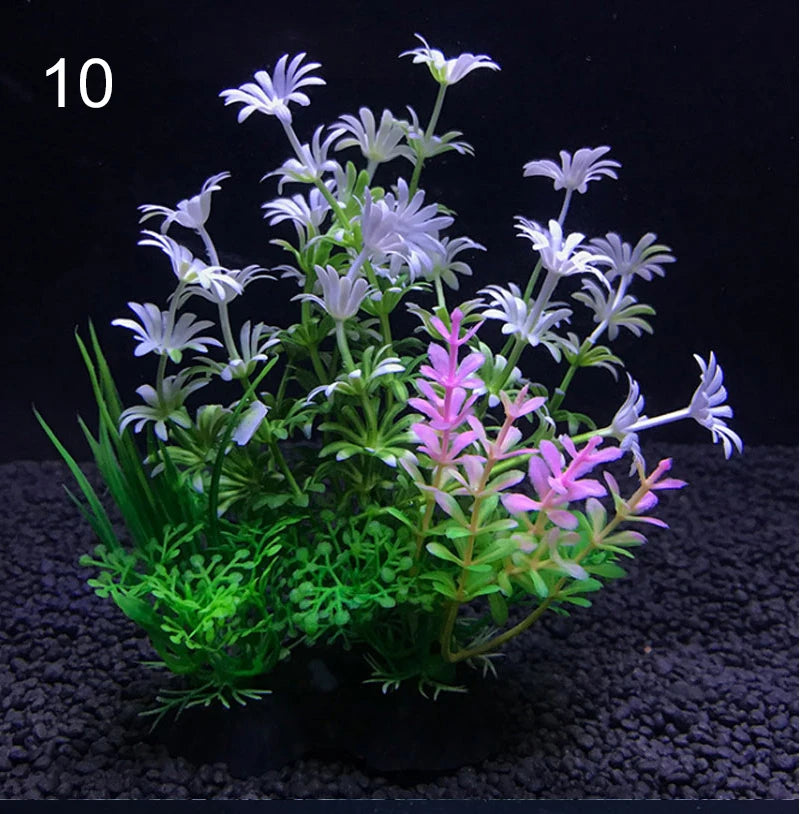 Plantes artificielles pour aquarium assorties