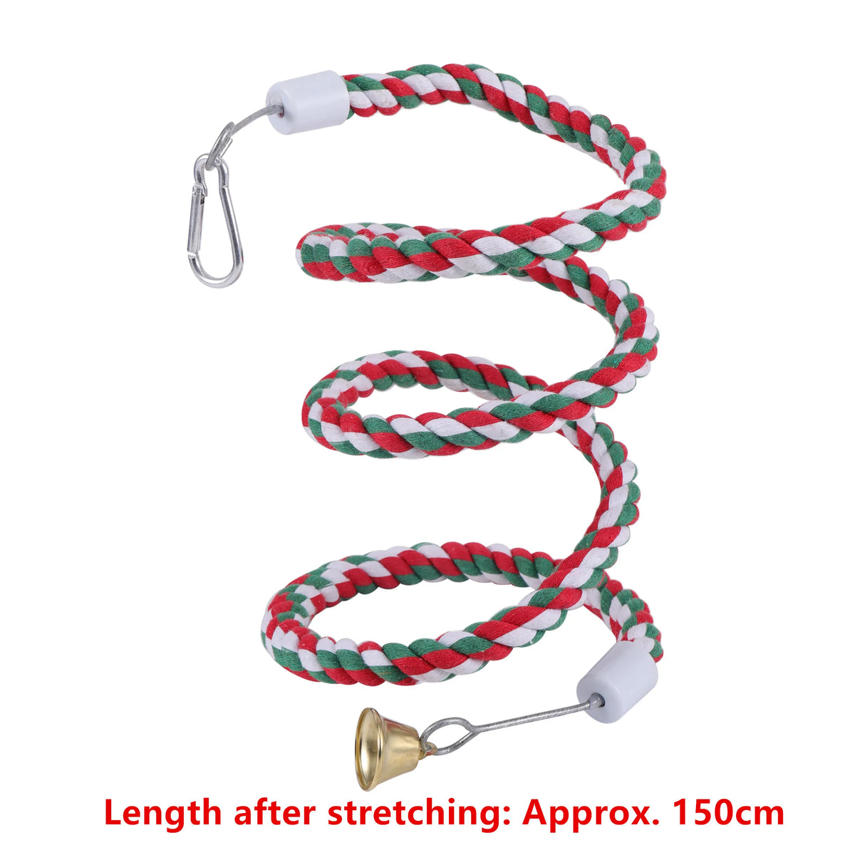 Braided Hanging Rope Chew Toy for Parrots & Small Birds