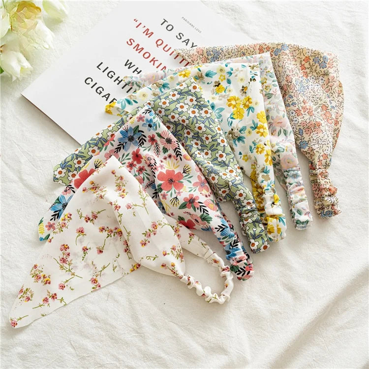 Bohemian Paisley Print Triangle Head Scarf