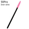 Disposable Eyelash Brushes (50-Pack) — Mascara Wand & Eyebrow Grooming Spoolies