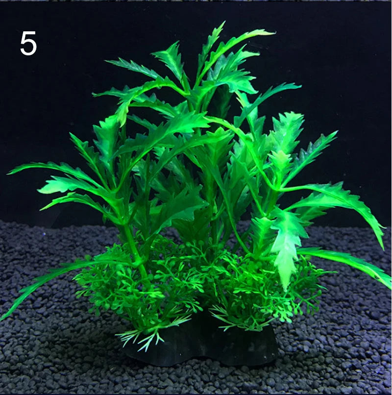 Plantes artificielles pour aquarium assorties