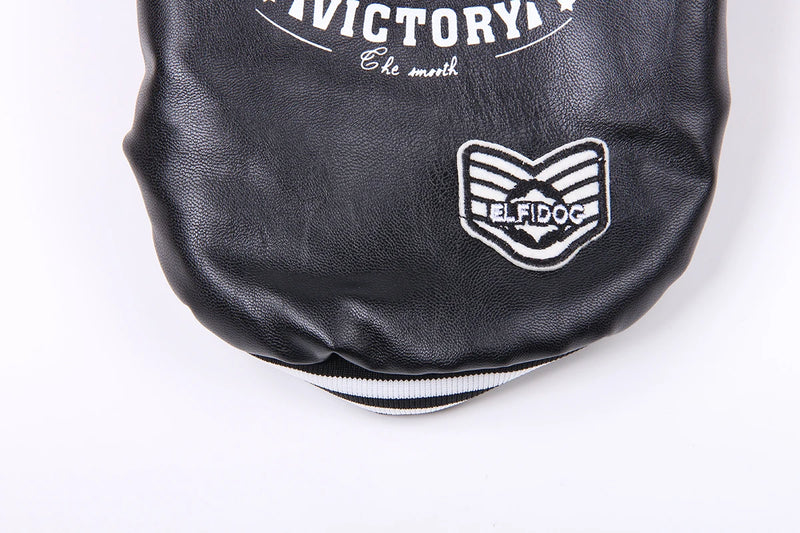 معطف شتوي للكلب - جلد اصطناعي وبطانة فليس دافئة