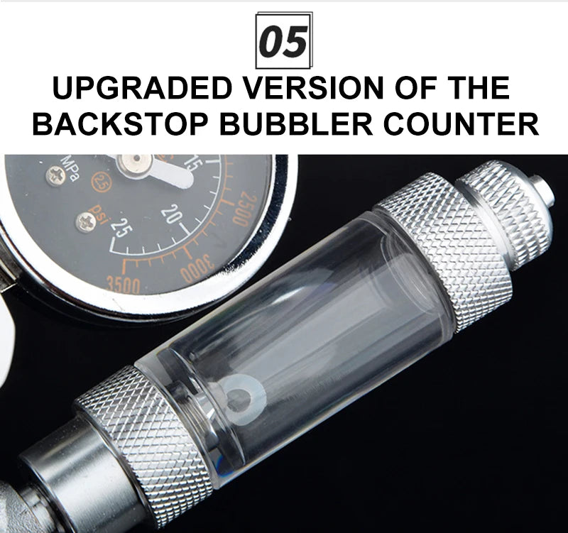 Aquarium CO2 Regulator Kit with Solenoid and Dual Gauges