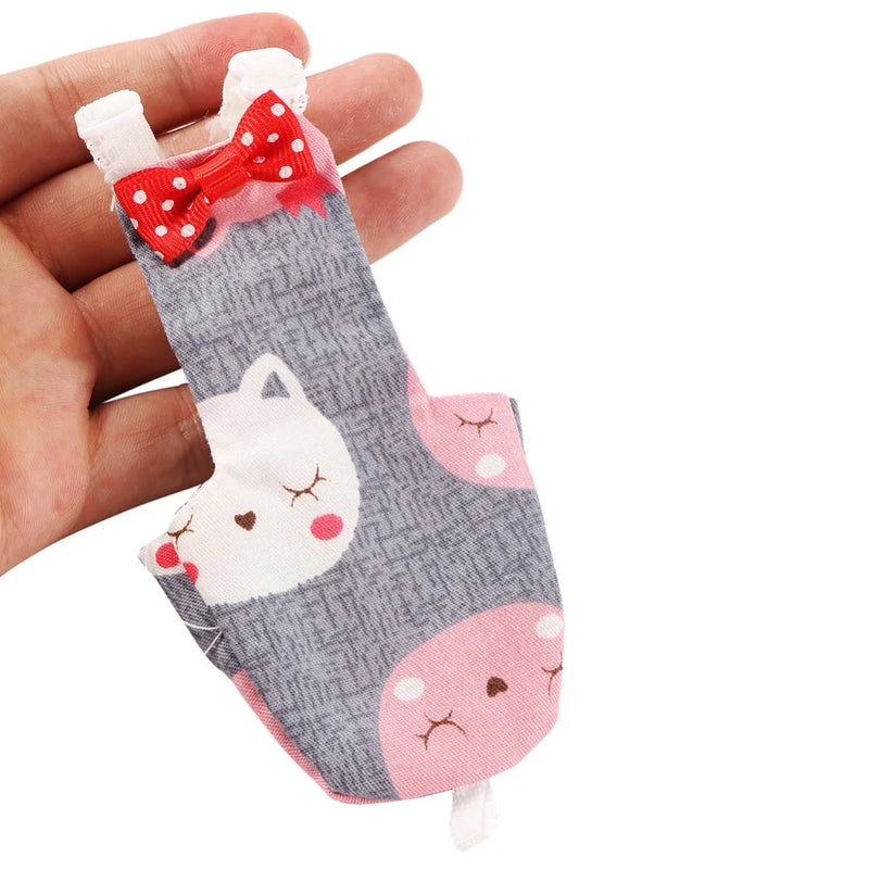 Couch-culotte Réversible pour Perruche avec Nœud Papillon