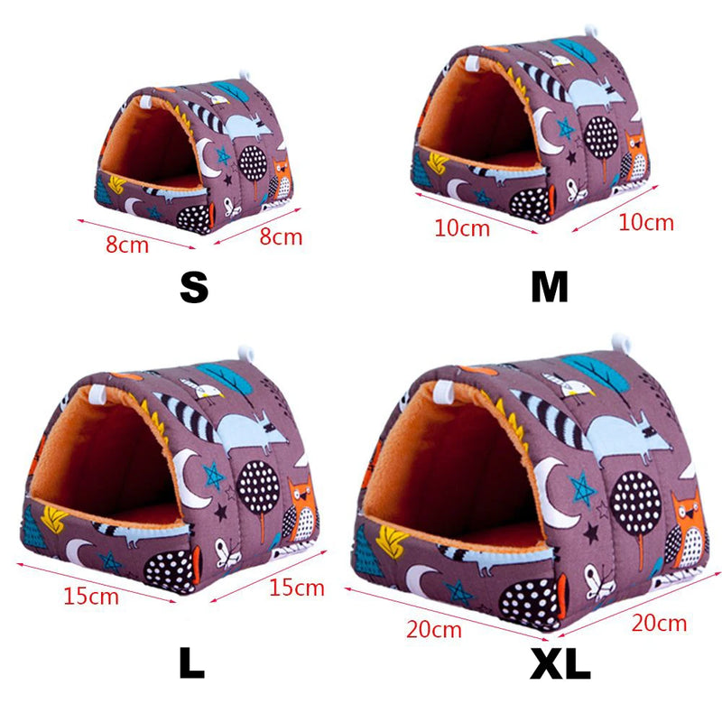 عش سرير دافئ للحيوانات الأليفة الصغيرة وبيت هامستر