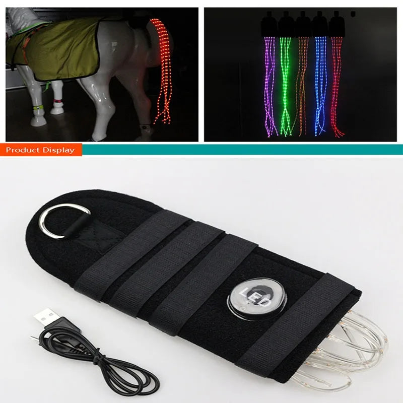 Set de Correas LED para Caballos: Seguridad y Visibilidad Nocturna