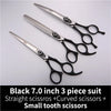 Professional 3-Piece Dog Grooming Scissors Set — Straight, Thinning & Curved