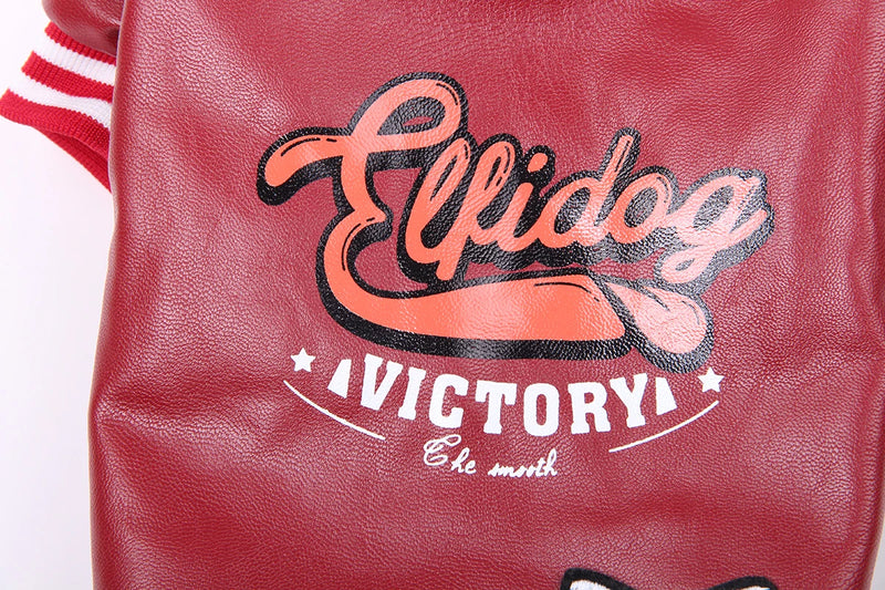 معطف شتوي للكلب - جلد اصطناعي وبطانة فليس دافئة