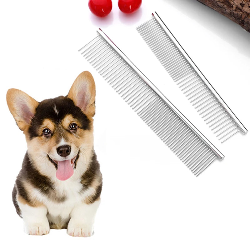 Peigne Démêlant en Acier Inoxydable pour Animaux