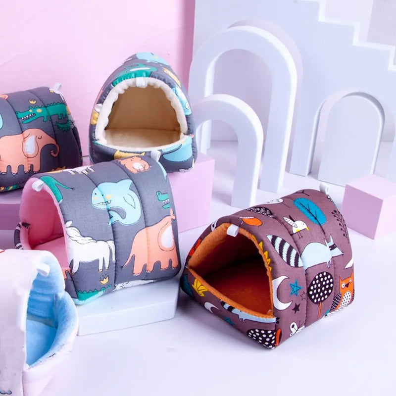 سرير عش دافئ لطيف للحيوانات الأليفة الصغيرة