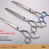 Professional 3-Piece Dog Grooming Scissors Set — Straight, Thinning & Curved