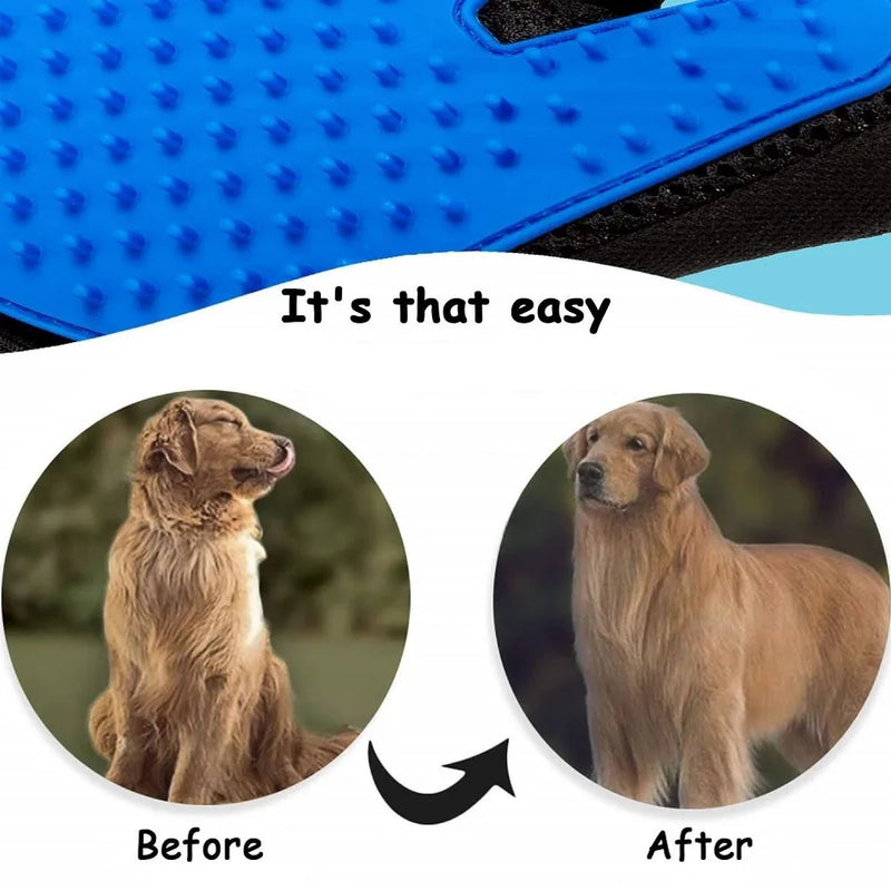 Gants de toilettage doux pour animaux
