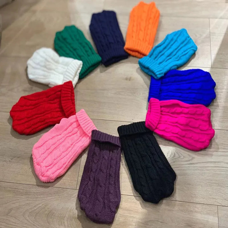 Knitted Winter Sweater for Dogs and Cats