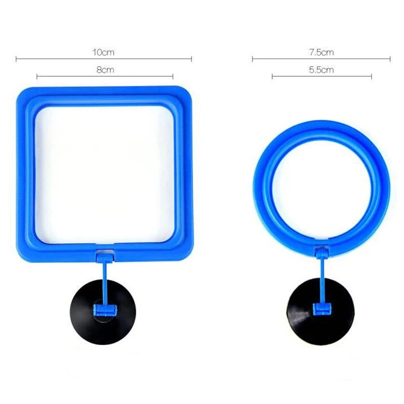 Aquarium Feeding Ring - Square or Round, Prevent Floating