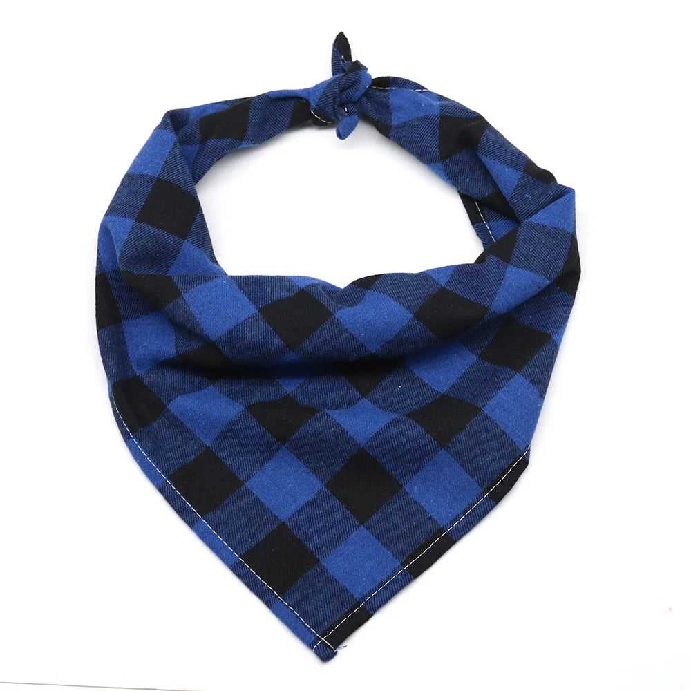 Classic Plaid Cotton Dog Bandana