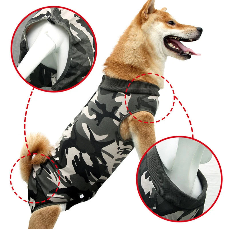 Breathable Pet Recovery Suit for Dogs and Cats