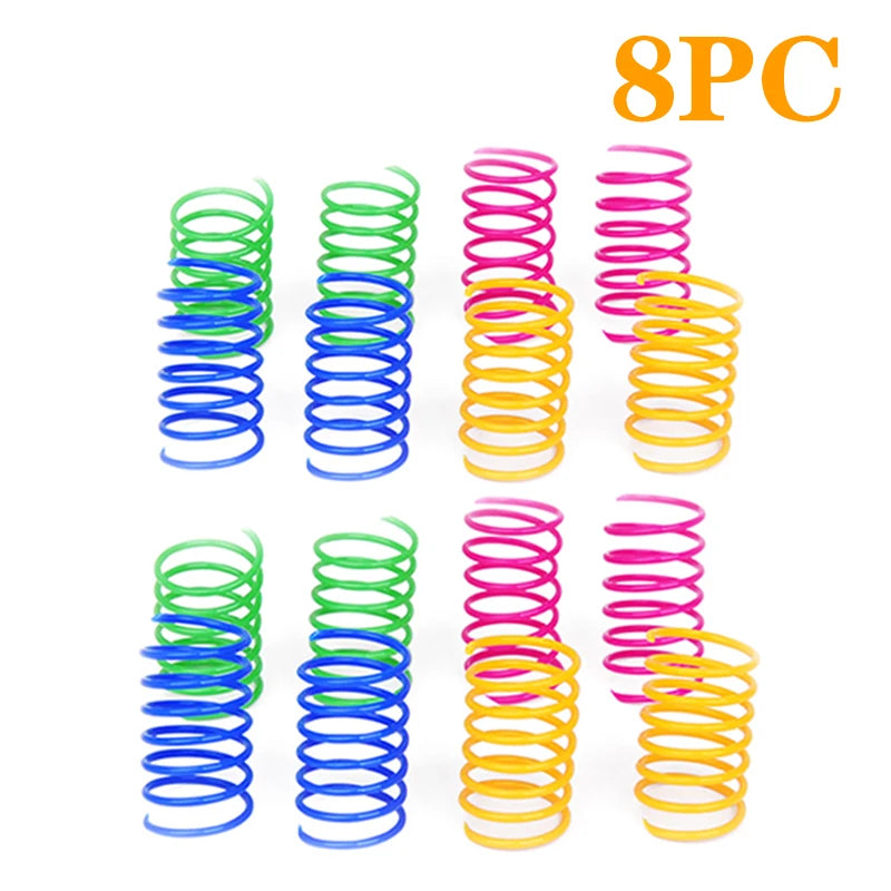 Colorful Coil Spring Cat Toys – Interactive Bouncy Play Set
