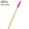 Disposable Eyelash Brushes (50-Pack) — Mascara Wand & Eyebrow Grooming Spoolies