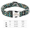 Personalisierte Nylon-Hundehalsband mit graviertem ID-Plättchen