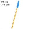 Disposable Eyelash Brushes (50-Pack) — Mascara Wand & Eyebrow Grooming Spoolies
