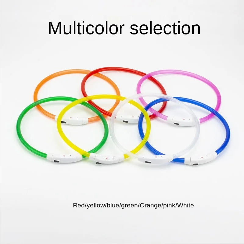 Rechargeable LED Dog Collar with USB Charging
