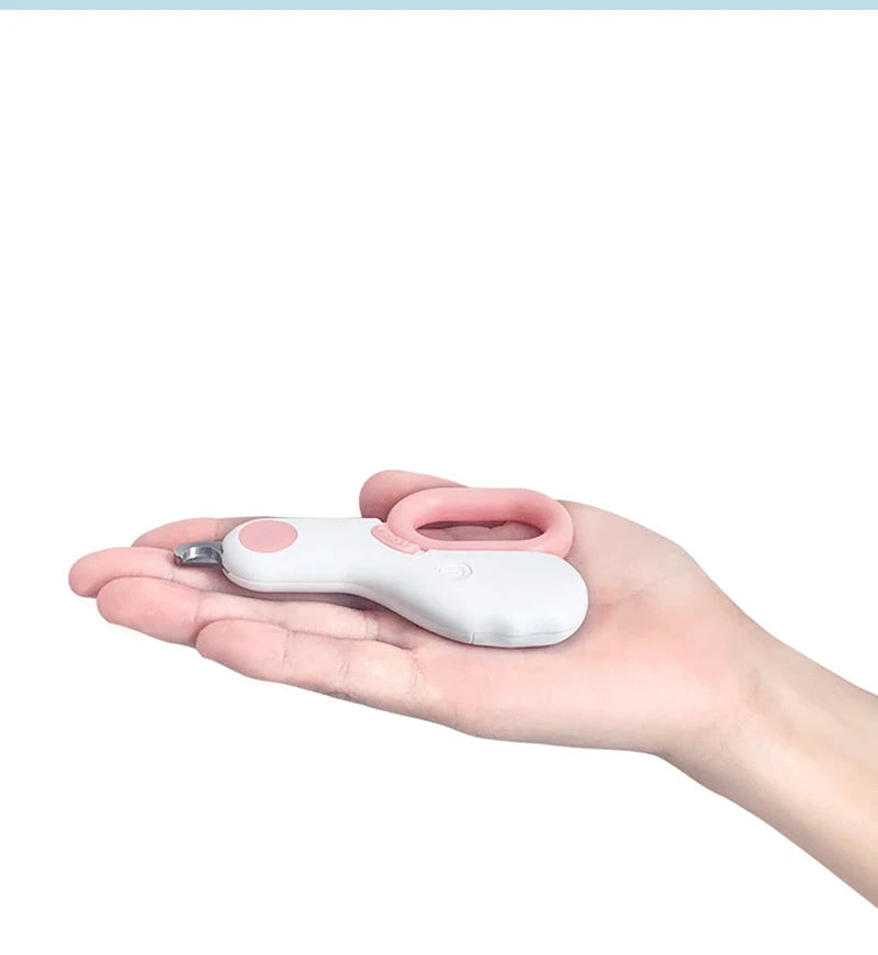 Coupe-ongles pour animaux de compagnie avec lumière LED de sécurité