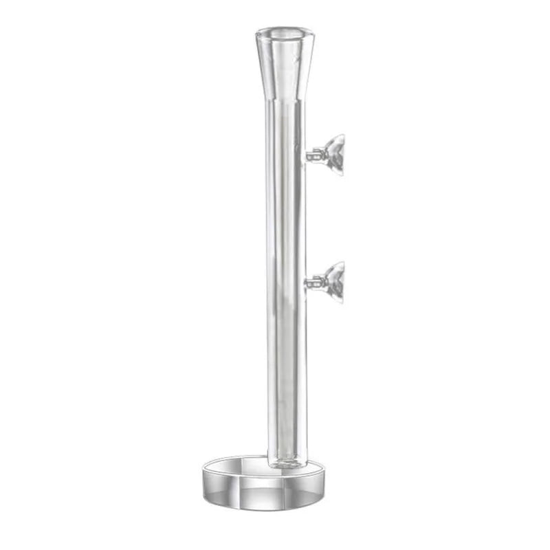 Glas-Aquarien-Fütterungsrohr mit Saugnapf