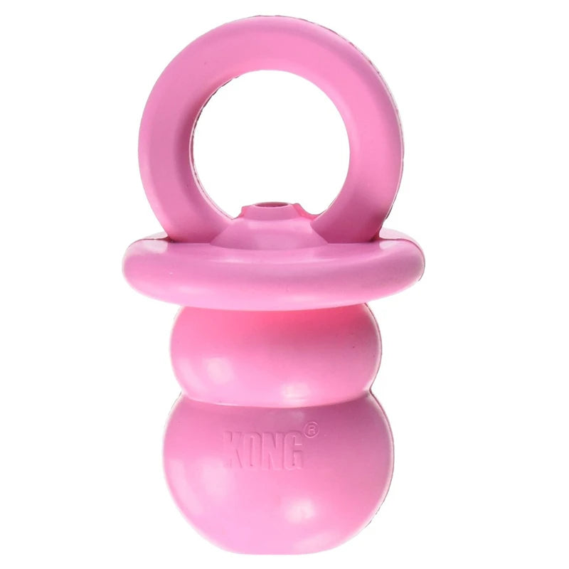 Pink KONG Puppy Binkie teething toy for small and medium dogs