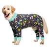 Cartoon Print Cotton Pajamas for Medium and Large Dogs