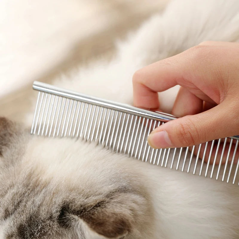 Peigne Démêlant en Acier Inoxydable pour Animaux