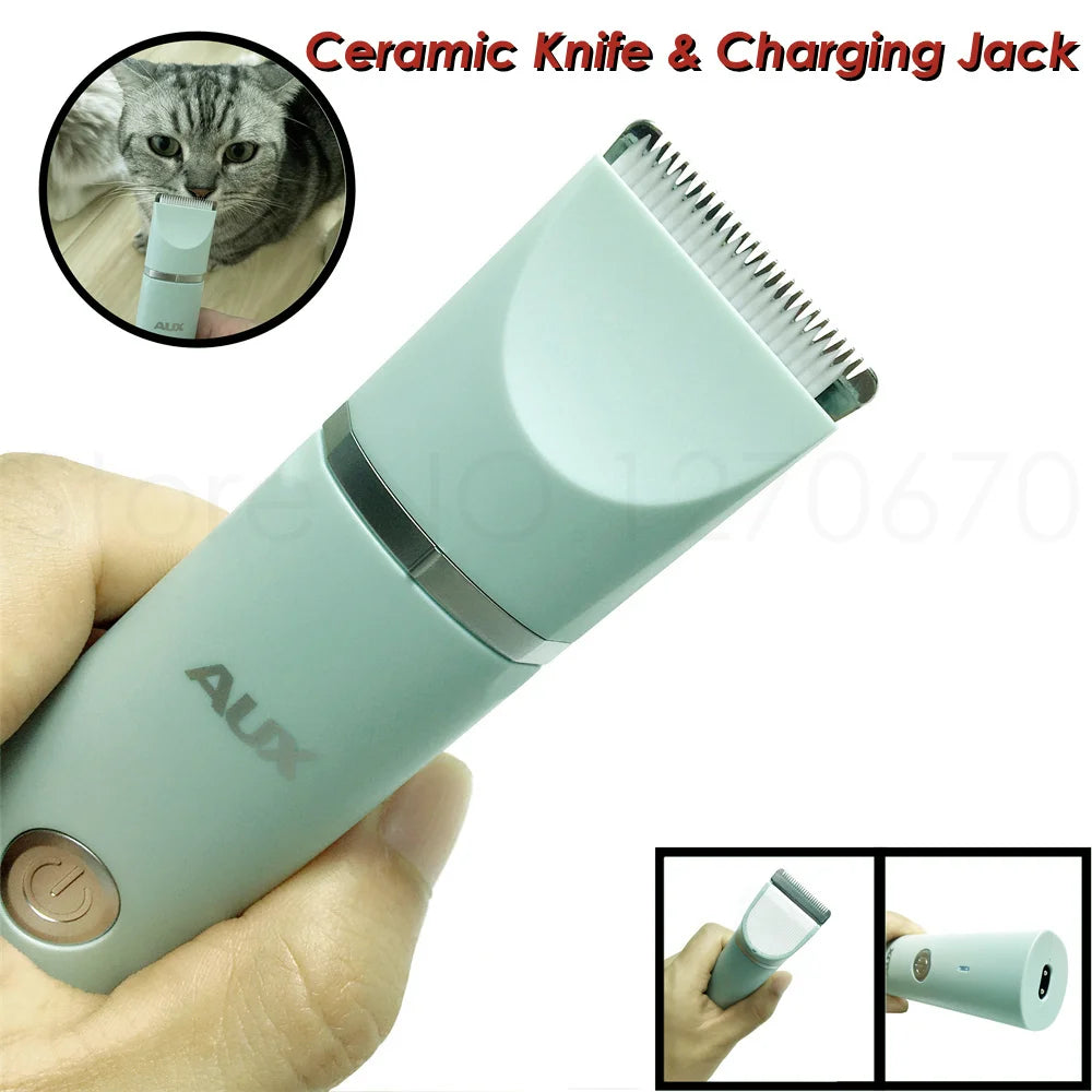 Quiet Electric Pet Hair Trimmer and Nail Grinder
