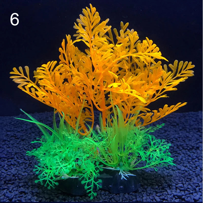 Plantes artificielles pour aquarium assorties