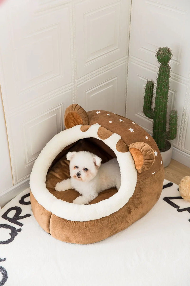 Maison-lit pliable pour chiens et chats