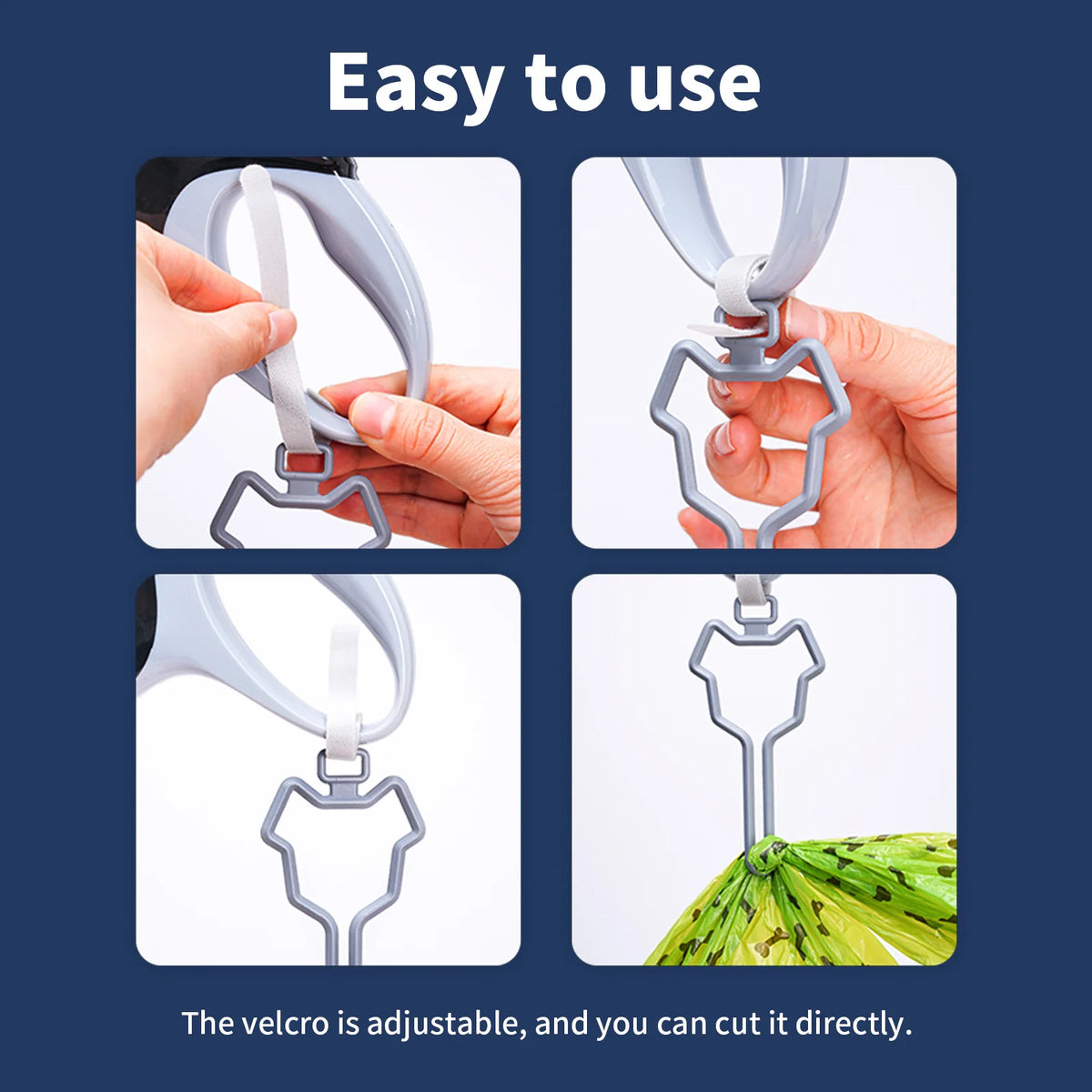 Hands-Free Dog Poop Bag Dispenser with Clip