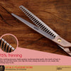 Professional 3-Piece Dog Grooming Scissors Set — Straight, Thinning & Curved