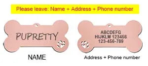 Personalized Stainless Steel Pet ID Tag