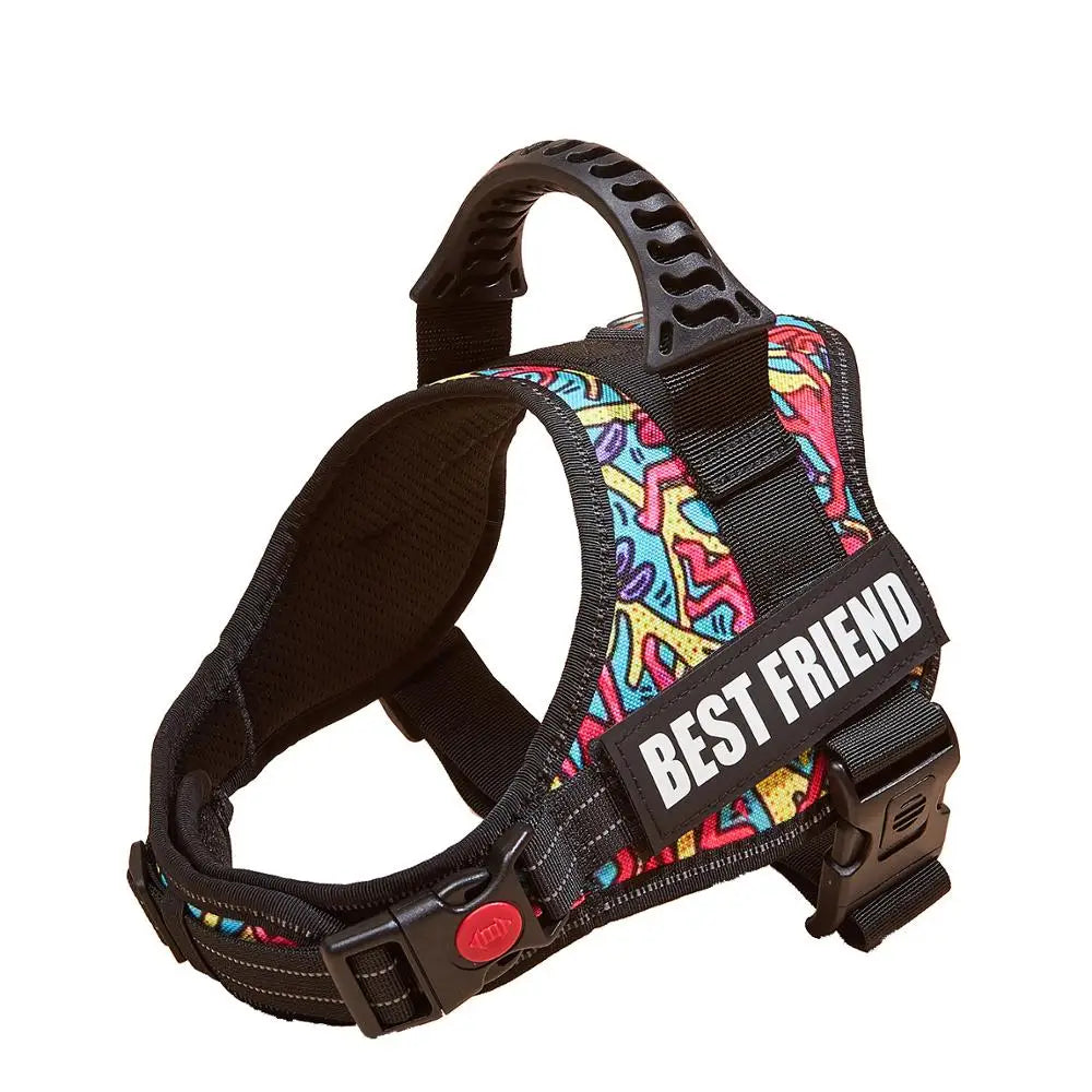 Adjustable No-Pull Dog Harness with Reflective Straps