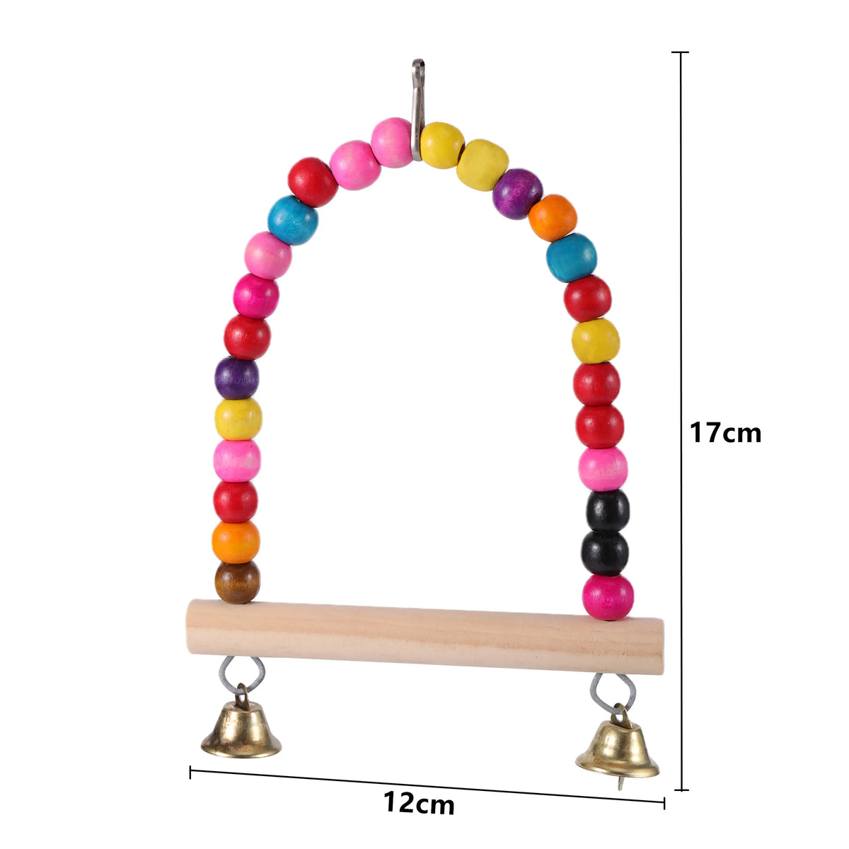 Braided Hanging Rope Chew Toy for Parrots & Small Birds