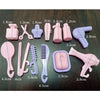 Miniature Bathroom Playset with Bathtub for Fashion Dolls
