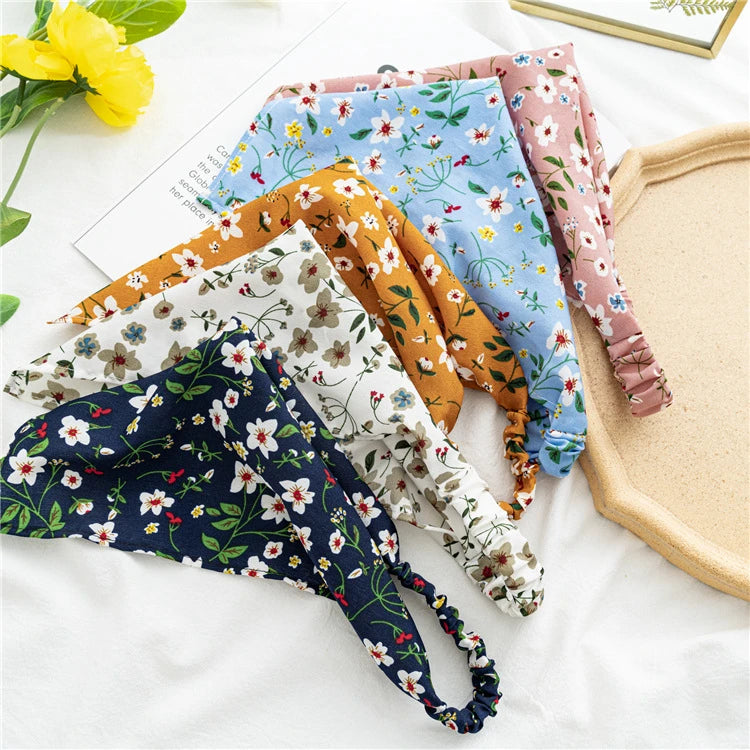 Bohemian Paisley Print Triangle Head Scarf