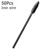 Disposable Eyelash Brushes (50-Pack) — Mascara Wand & Eyebrow Grooming Spoolies