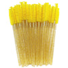 Disposable Eyelash Brushes (50-Pack) — Mascara Wand & Eyebrow Grooming Spoolies