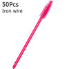 Disposable Eyelash Brushes (50-Pack) — Mascara Wand & Eyebrow Grooming Spoolies