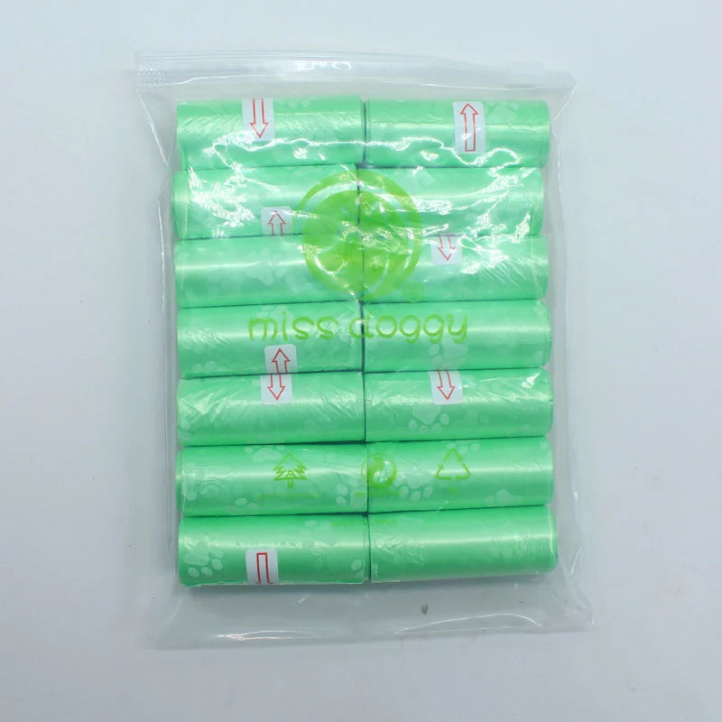 Paw Print Dog Poop Bags with Dispenser