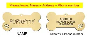 Personalized Stainless Steel Pet ID Tag