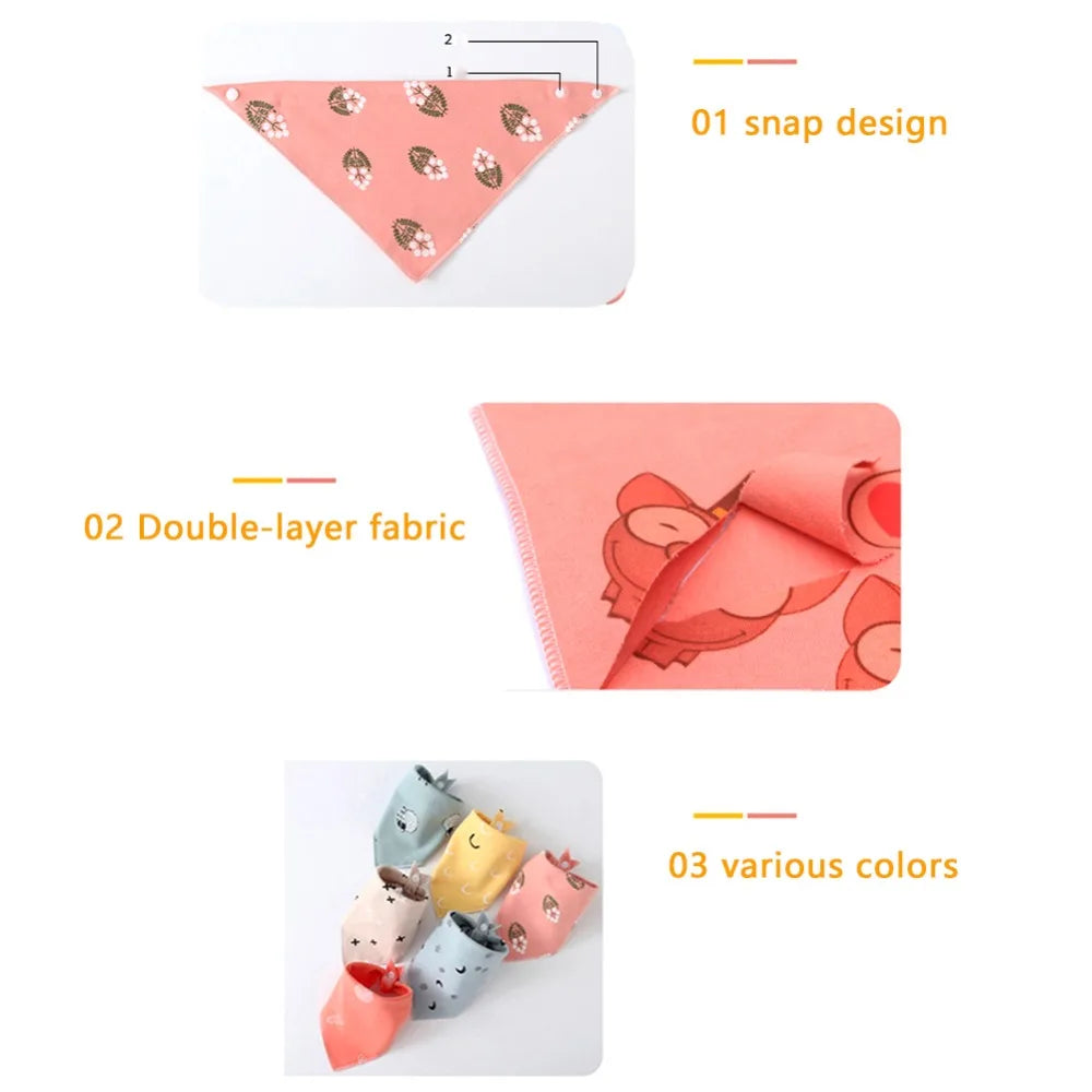 Cotton Triangle Pet Bandana for Dogs and Cats