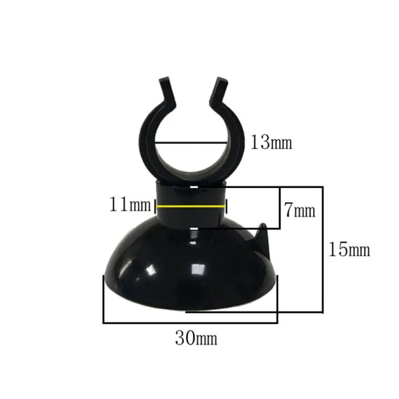 Saugnapf-Halter für Aquarium-Luftschläuche (5er-Pack)