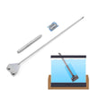 Stainless Steel Aquarium Glass Scraper with Extension Arm