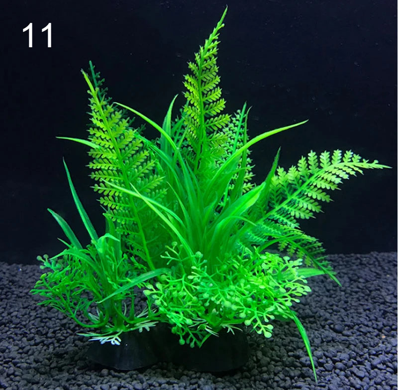 Plantes artificielles pour aquarium assorties